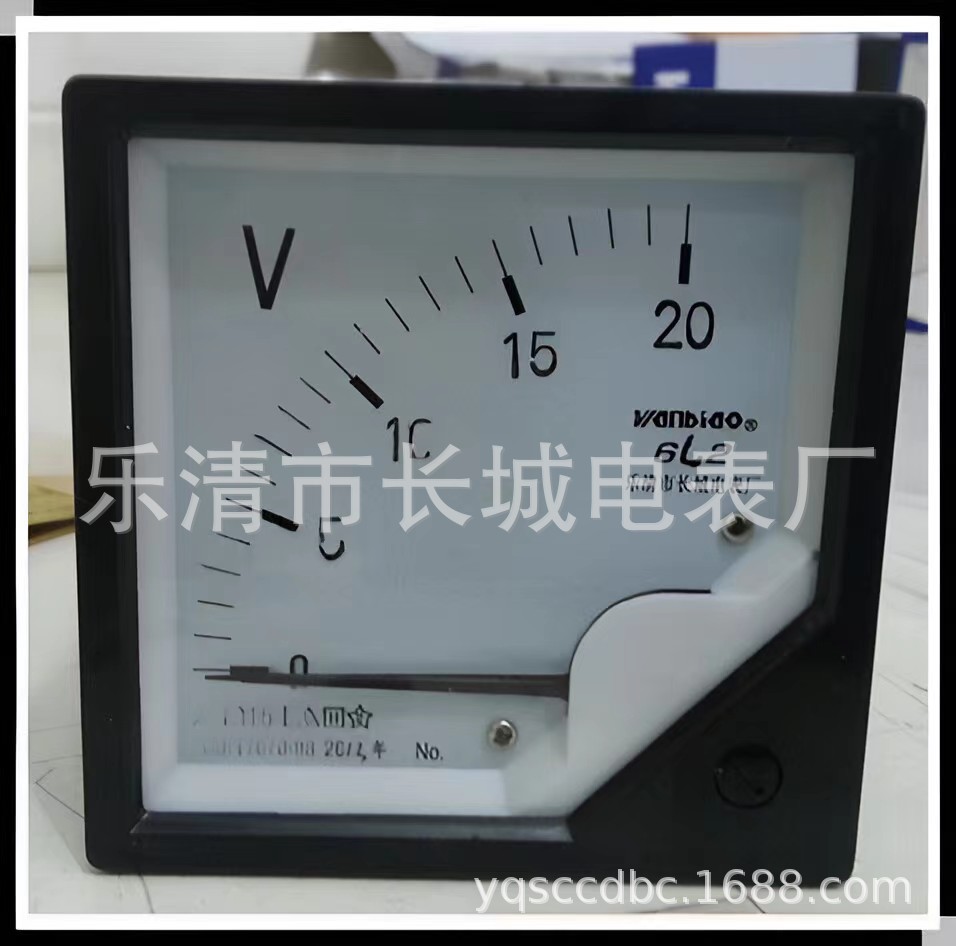 长城电表厂 6L2 20V 交流指针电压表 厂家直销 80*80