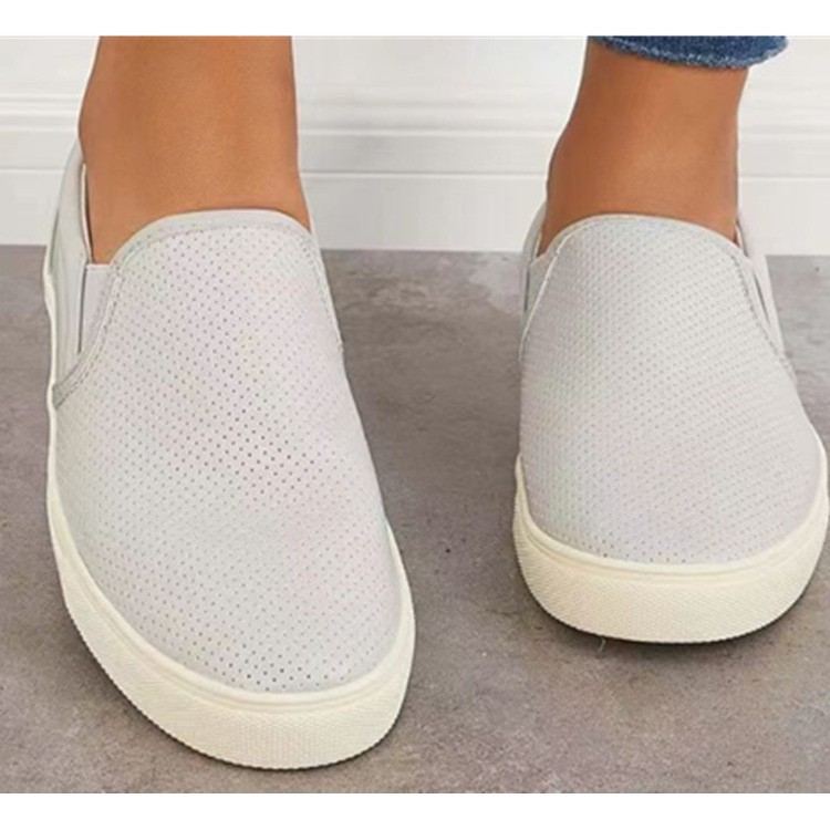solid color simple low-heeled mesh slip-on shoes NSYBJ138085