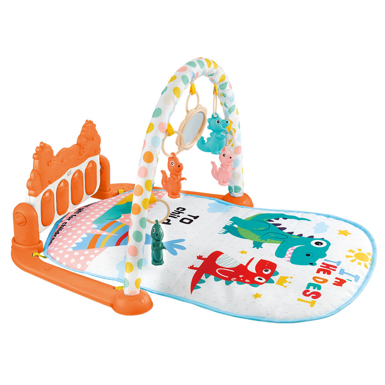 New baby fitness stand baby multifunctional piano pedal early education light music enlightenment fitness blanket toy