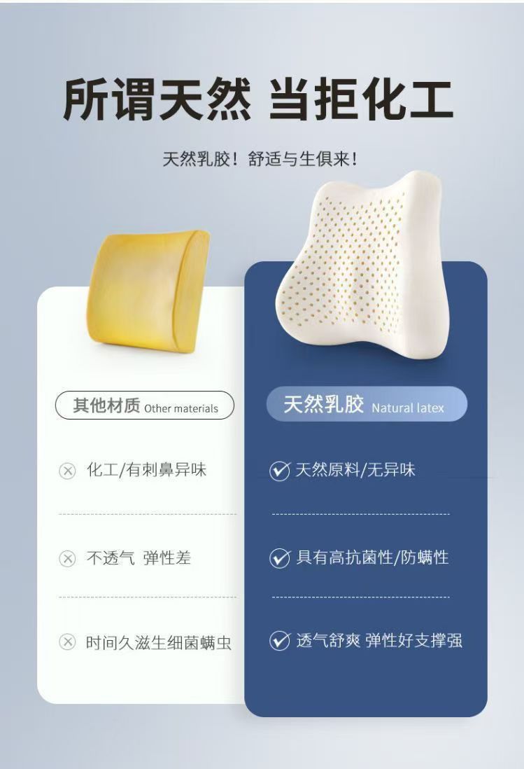 Lumbar Support Office Lumbar Cushion Seat Long-Term Sedentary Lumbar Support Artifact Pregnant Women Car Lumbar Cushion Memory Foam Back Cushion