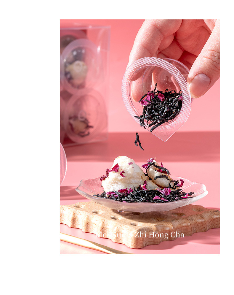 Rose Lychee Black Tea Mini Jar Floral Tea Blend 48g Sweet Aromatic Brew for Home Enjoyment overview