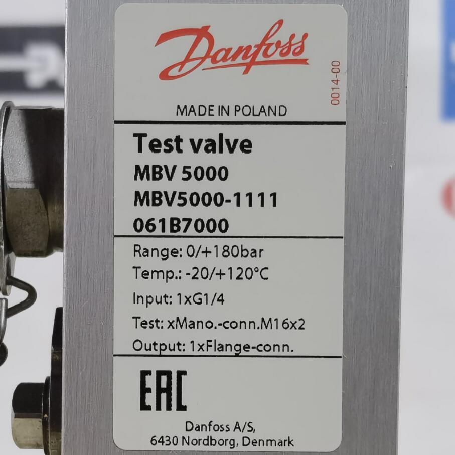 MBV5000-1111  061B7000 # Danfoss//丹佛斯，传感器，气动阀