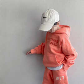 ESSENTIALS儿童秋冬加绒休闲童装男童女童新款卫衣中小童套头衫