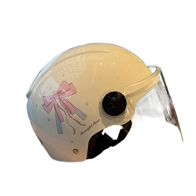 Motosiklet dəbilqələri — girls, electric motorcycle riding helmet