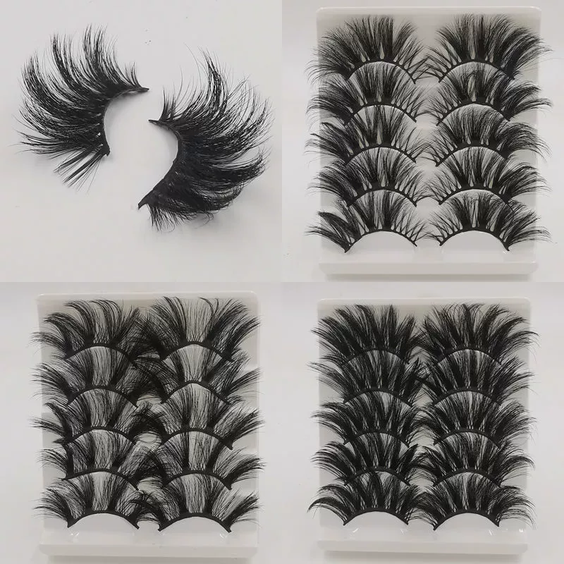 Long curling false eyelashes, European style, 25mm