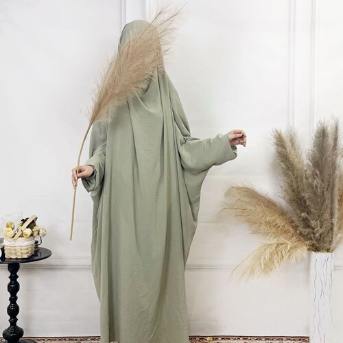 European, American, Middle Eastern, Dubai, Malay, Plain Color Loose Robe, Plus Size Women's Dress