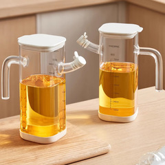 高ホウケイ酸ガラス製オイルポット、キッチン家庭用新型オイルポット、油が垂れない、醤油や酢の調味料ボトル