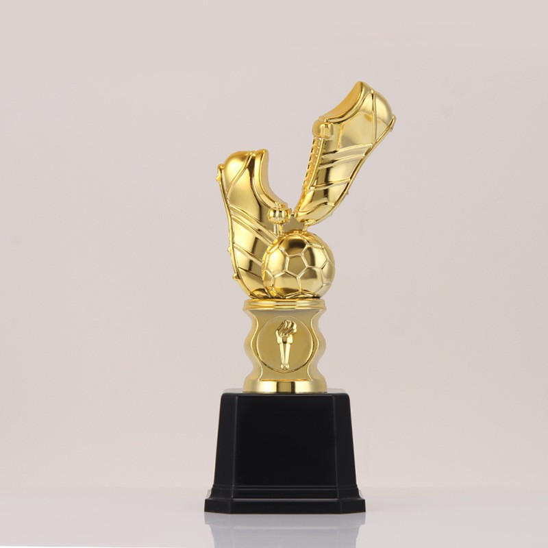 Trofeo de botas de oro, trofeo de fútbol creativo europeo, trofeo de honor del club escolar, trofeo de plástico, souvenir de fútbol