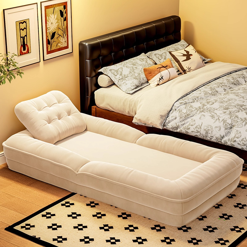 Lazy Sofa That Can Lie down and Sleep, Large Human Kennel, Foldableing Sofa Bed, Cream Style Bedroom Single Small Sofa Chair