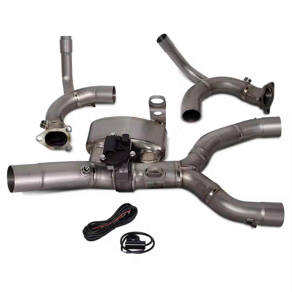 Suitable for BMW R1300 GS-ADV manual-automatic integrated valve titanium alloy front exhaust 60MM