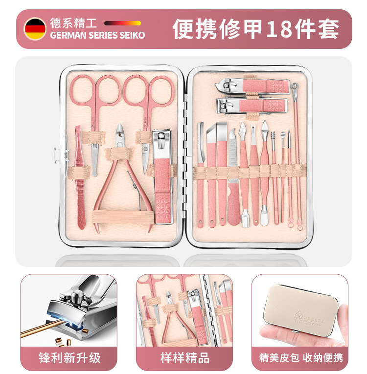Kit de herramientas de uñas, cortador de uñas image 25