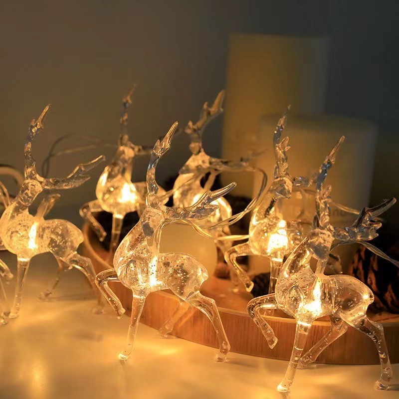 LED クリスマスライトストリングサンタクロース雪だるまヘラジカお祭り雰囲気ライトバッテリー USB クリスマスツリー特別なカラフルなライトストリング|undefined