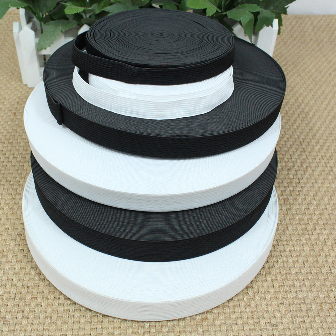 钩编松紧带厂家直销 优质高弹力松紧带 衣服裤头包边带辅料