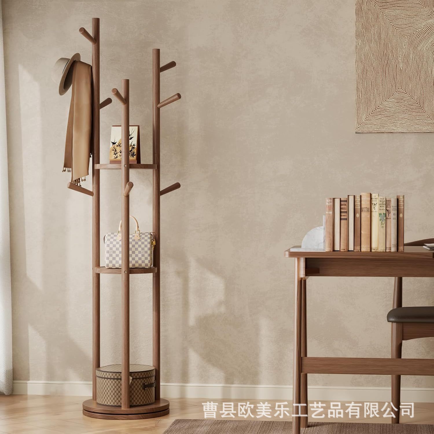 Hanger from natural wood
