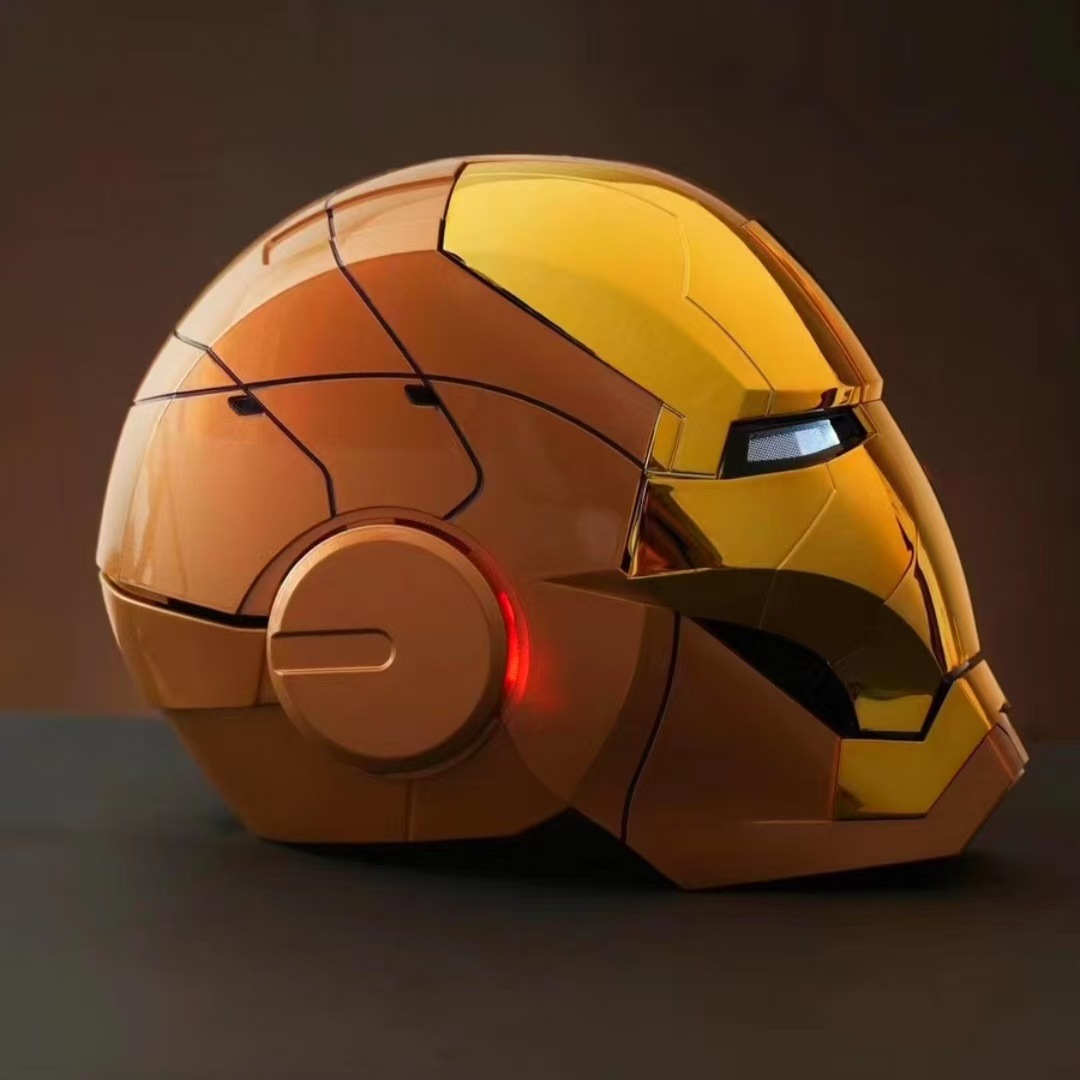 2025 New Iron Man Helmet Black Gold/Silver Voice Control Mask