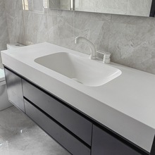 杜邦可丽耐一体盆人造石亚克力石材加工洗手台台面