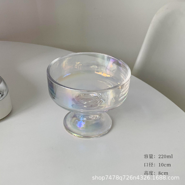 INS simple glass dessert cup yogurt cup tall snow cake bowl cup ice…