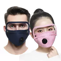 Pm2.5 пылезащитная хлопчатобумажная маска одна защитная маска дыхательный клапан маска противотуманная дымка Съемная защитная маска очки маска