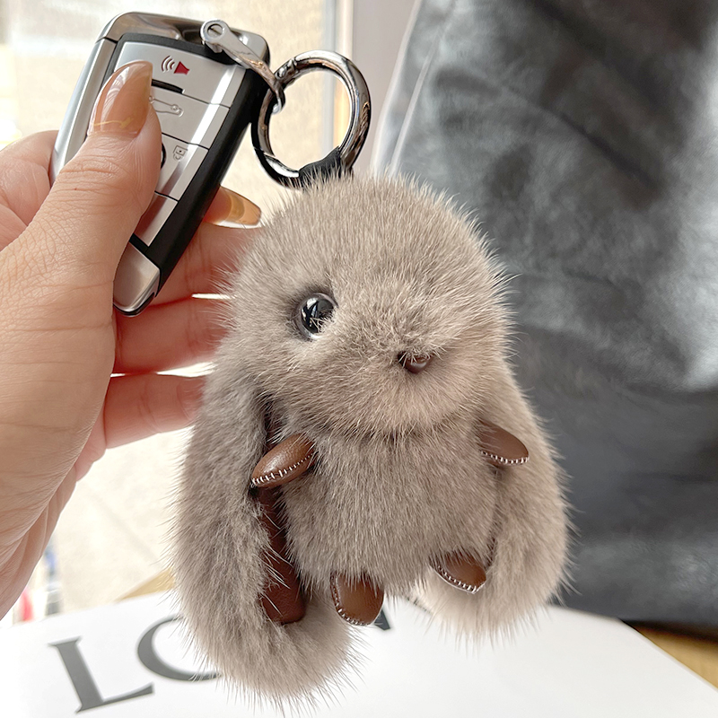 Plush cute rabbit, backpack, high-end doll, keychain, internet celebrity