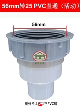 �N��ˮ���p�����p������ˮ�����׃��45�D56mm��ˮ��75 PVC�D���^