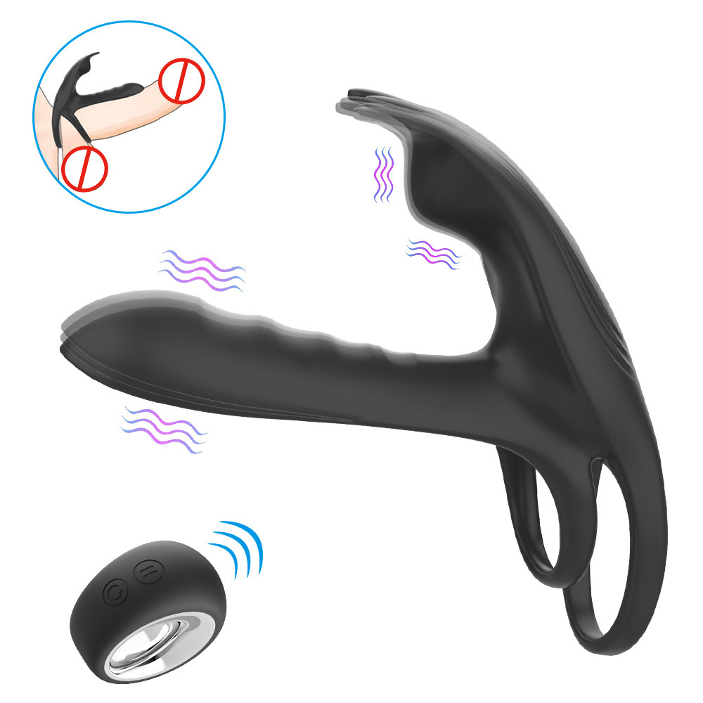 Black Fox Remote Control Vibrating Ring