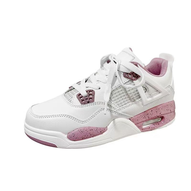 Chic Hong Kong Cojín de aire Zapatillas de baloncesto Hombres y mujeres Modelos de pareja Zapatos casuales de estudiante ligeros Madre eléctrica Huang Qiao 4 zapatos