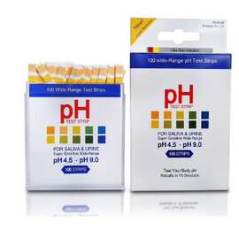 跨境电商PH试纸盒装精装酸碱测试纸4.5-9.0两色ph测试纸100条