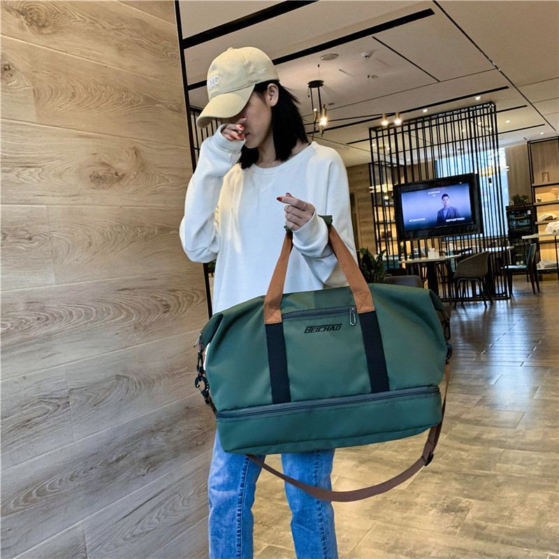 クロスボーダー新型フィットネスバッグ乾湿分離ヨガシングル肩斜め掛け荷物バッグ大容量男女レジャー旅行バッグ|undefined