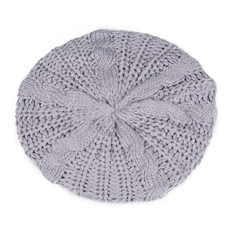 Knitted Beret Hat For Women - Stylish Wool Winter Accessory_voghion.com
