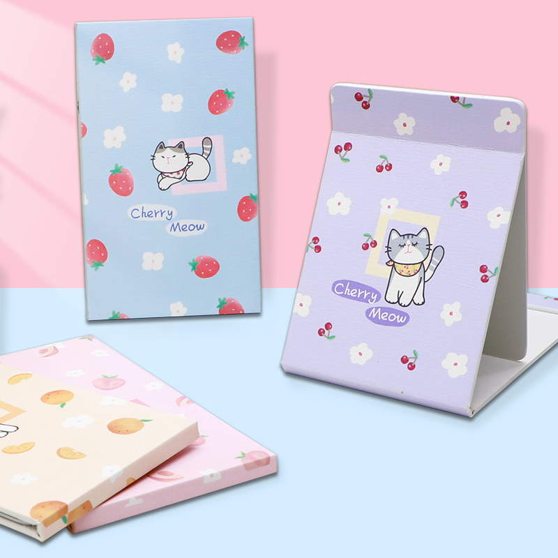 Espejo de papel plegable de escritorio de pie estudiante ins dormitorio espejo portátil al por mayor 132*188 lindo espejo de maquillaje