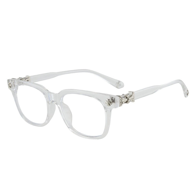 Chrome Hearts Cox Ucker Square-Frame Acetate Eyeglasses Clear Clear (2273)