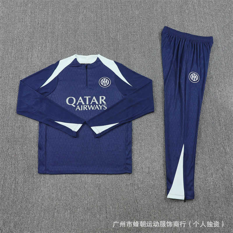 德国队半拉链长袖训练服球衣英格兰葡萄牙冬季训练足球服皇马|undefined