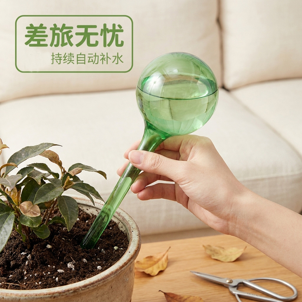 Artilharia de riego de flores, pájaro, gotero de agua, imitación de vidrio para cultivar flores, riego automático, gotero de agua, herramienta de jardinería de maceta image 1