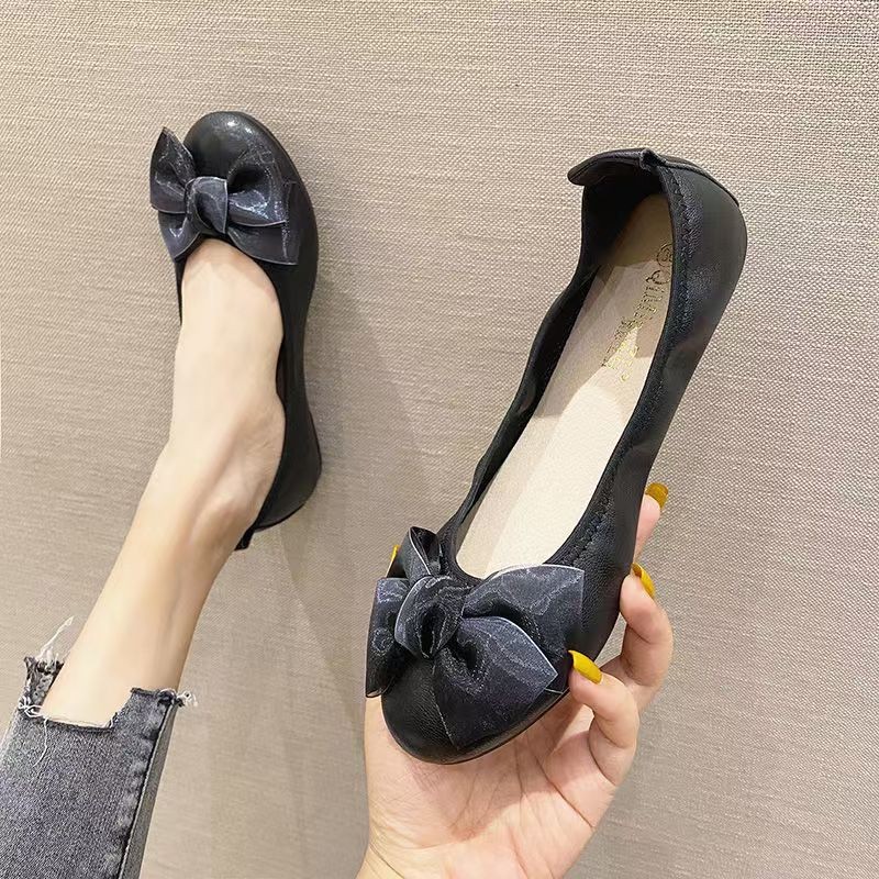 2026 primavera y otoño nuevo estilo casual y cómodo pequeño viento perfumado versátil zapatos de base suave zapatos de trabajo zapatos de madre zapatos de sola plana zapatos de mujer