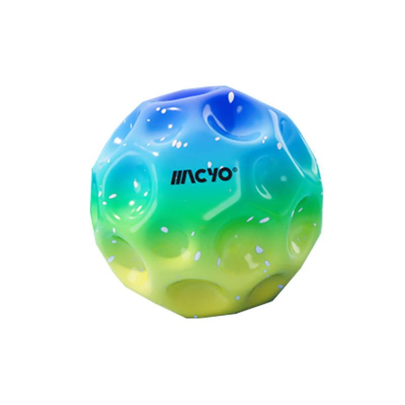 오목하고 볼록한 고탄성 볼 그라데이션 청록색