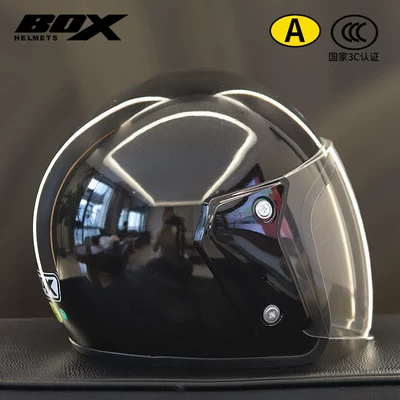 3c Certified Electric Motorcycle Helmet Motosiklet dəbilqələri - bright-black-3c-certification-anti-fog-hd