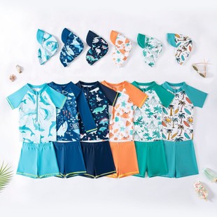 6-12M 12-18M 18-24M 2-3Y 3-4Y three-piece hat split children's swimming