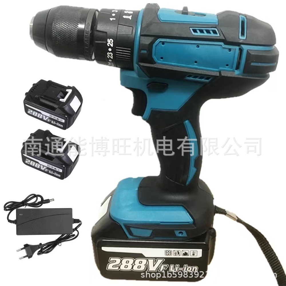 Comercio exterior 13mm de alta potencia eléctrica taladro destornillador impacto taladro eléctrico de litio Mutian universal linterna pistola taladro multifuncional