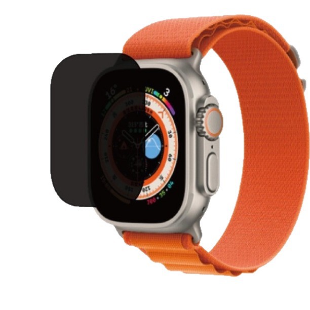 Aplicable para Apple iWatchUltra3 película de reloj Apple HD 2 película de vidrio de impresión de serigrafía anti-pepepear luz violeta templada