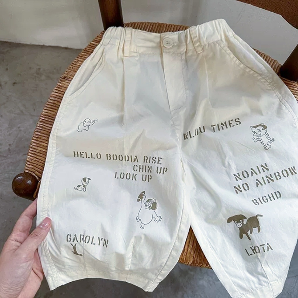 Thin cartoon trousers for leisure