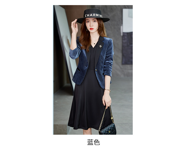 法米姿 春秋修身短款小西服女小个子高端女上衣