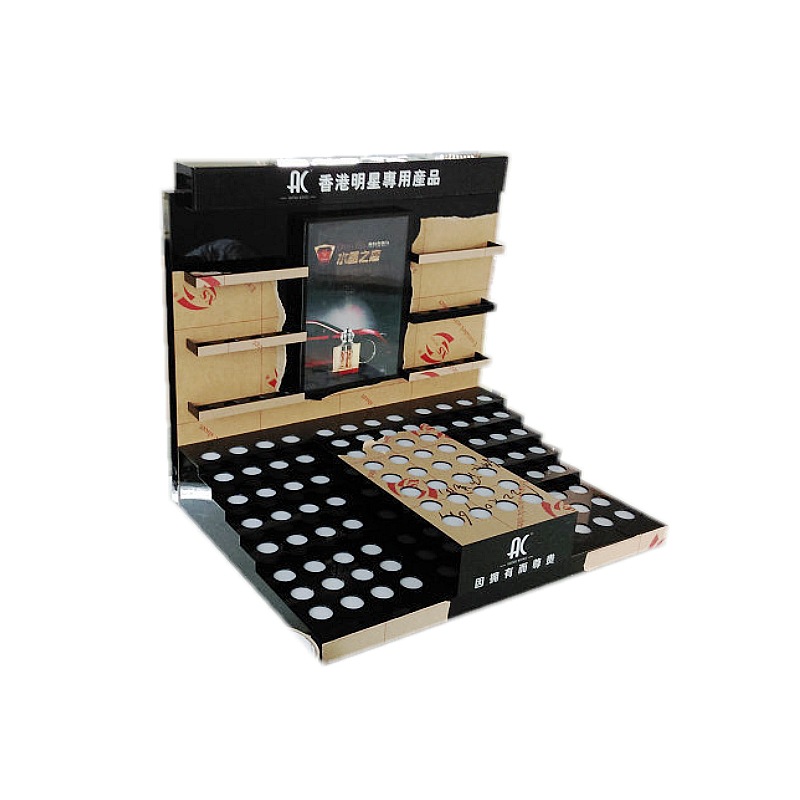 CA亚克力指甲油展示架 带灯LED口红展架 深圳亚克力制品制作工厂