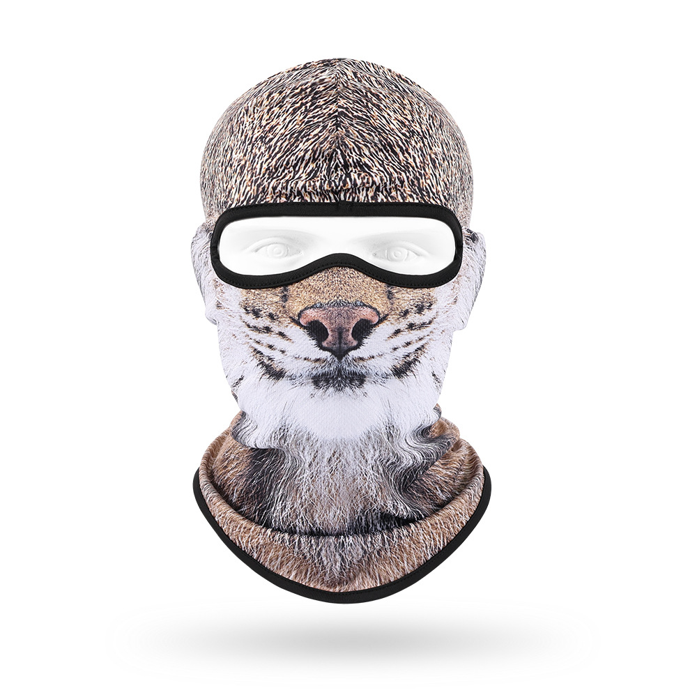 Sudor absorbente máscara transpirable de secado rápido para hombres y mujeres ciclismo al aire libre bicicleta protección solar sombrero lindo mascota sombrero animal bufanda