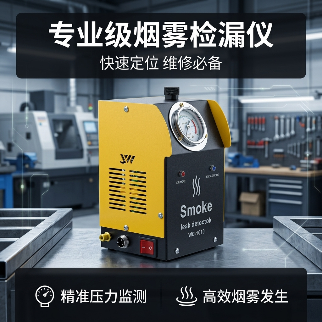 Automotive smoke leak detection instrument, engine pipeline fault detector, leak detection airbag testing and repair tool