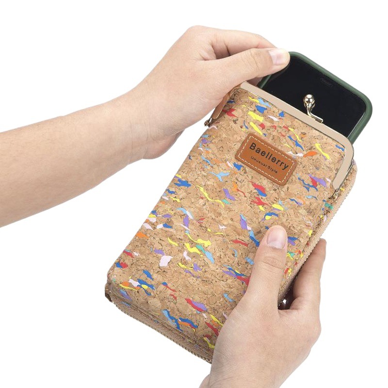 Baellerry Madera Suave cartera larga de las mujeres de gran capacidad de moda bolso del teléfono móvil del hombro bolsa de mensajero femenino al por mayor