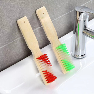 Two yuan store supply natural bamboo laundry brush cleaning brush thick non-breaking bamboo brush multi-functional long bamboo shoe brush