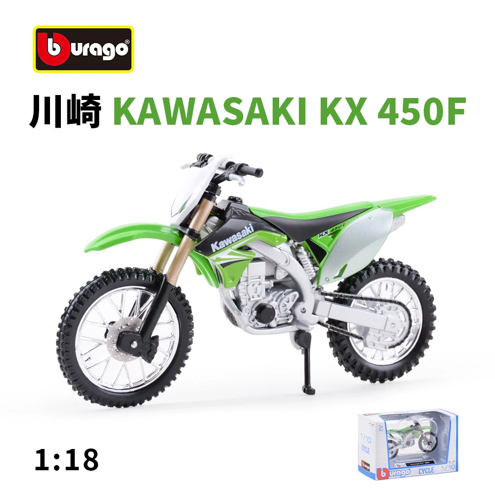 比美高 1:18 Kawasaki KX 450F внедорожный мотоцикл моделирование коллекция сувениров