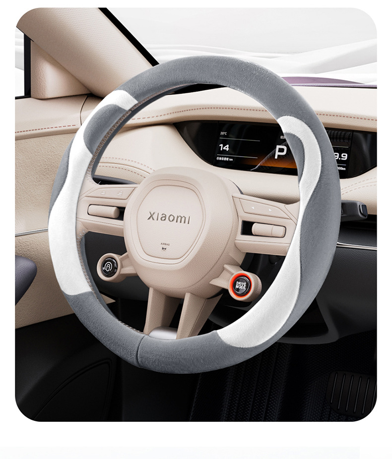 Universal steering wheel cover for all seasons, wear-resistant, non-slip, breathable, versatile round steering wheel cover