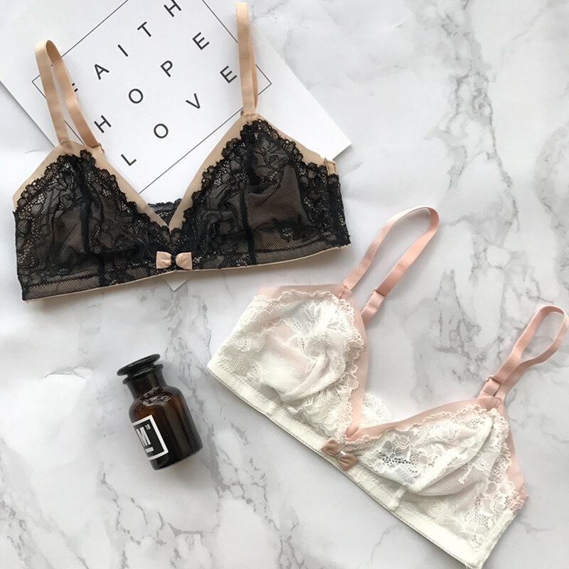 Bella Lingerie Women's Bralette Style Sexy Lace Bra That Enhances Small Busts, Wireless and Without Padding