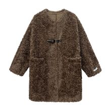 羊羔毛外套女秋冬裝2022年新款韓版寬松顯瘦大碼中長款羊羔絨大衣